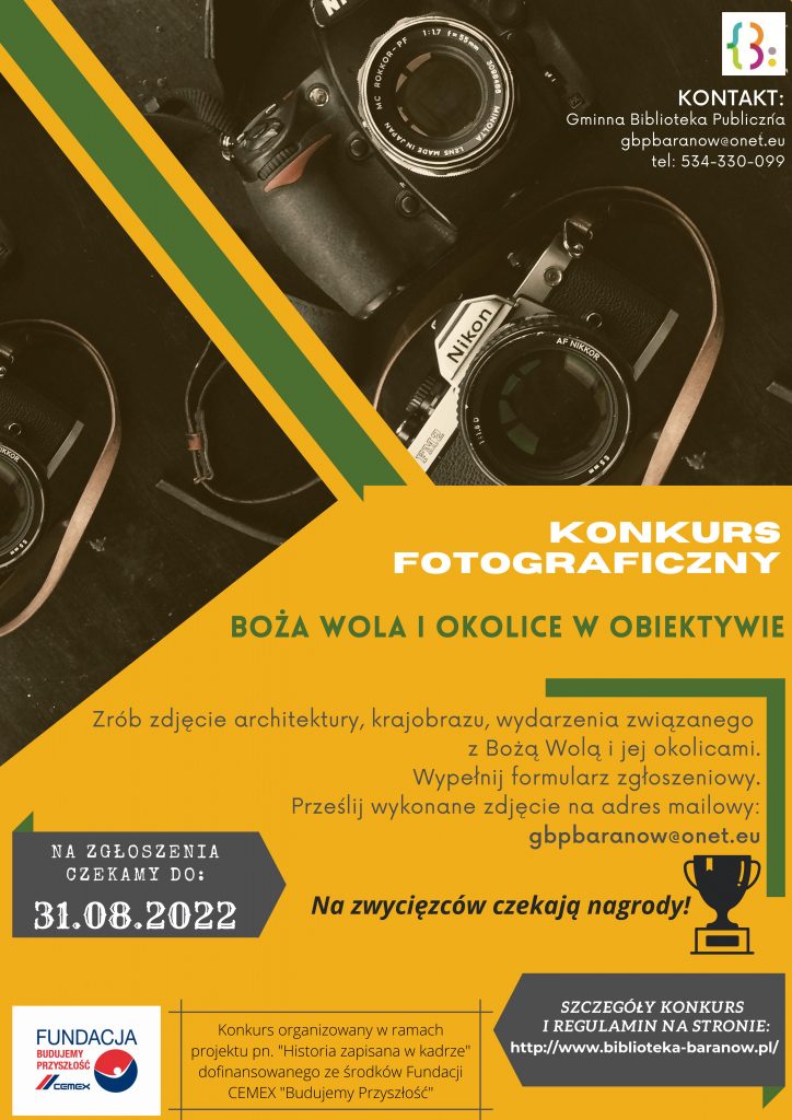 Konkurs fotograficzny w ramach projektu ,,Historia zapisana w kadrze”